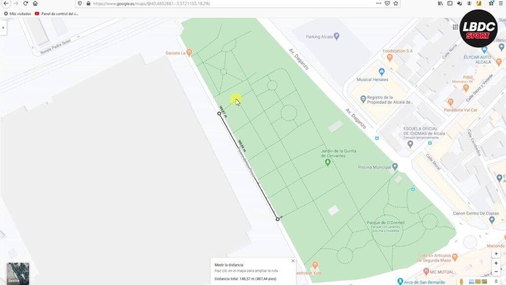 ¿Cómo se puede buscar por kilómetro en Google Maps?