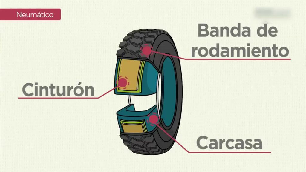¿Cómo se llaman las partes de una rueda?